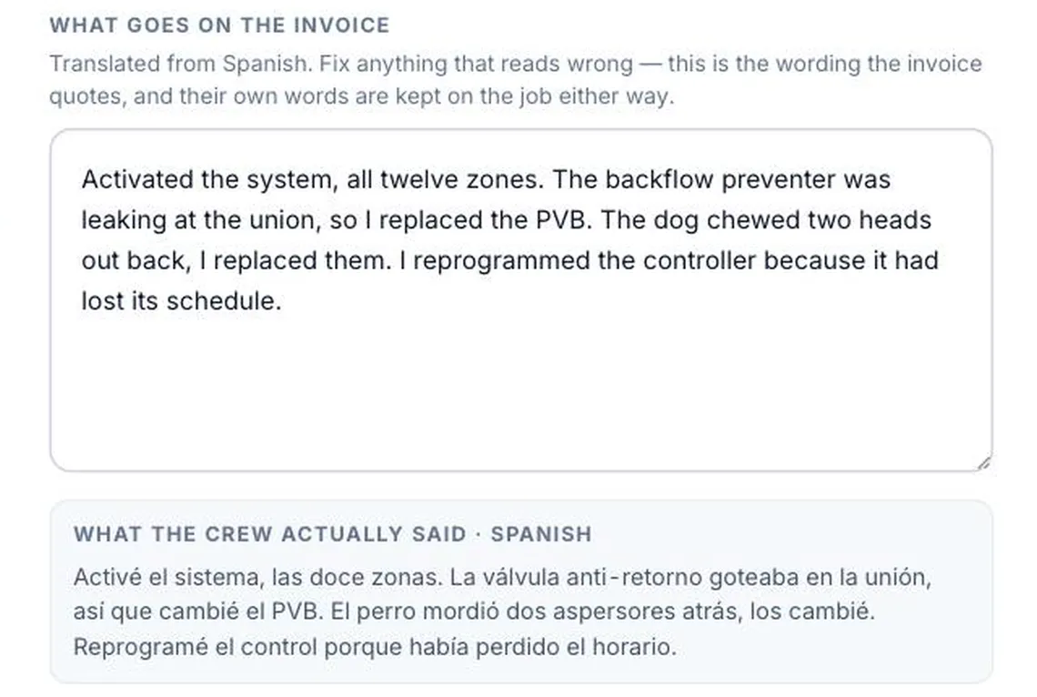 He speaks Spanish. She reads English.