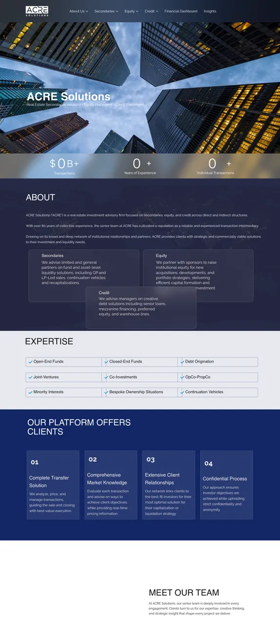 acresolutionsllc.com homepage