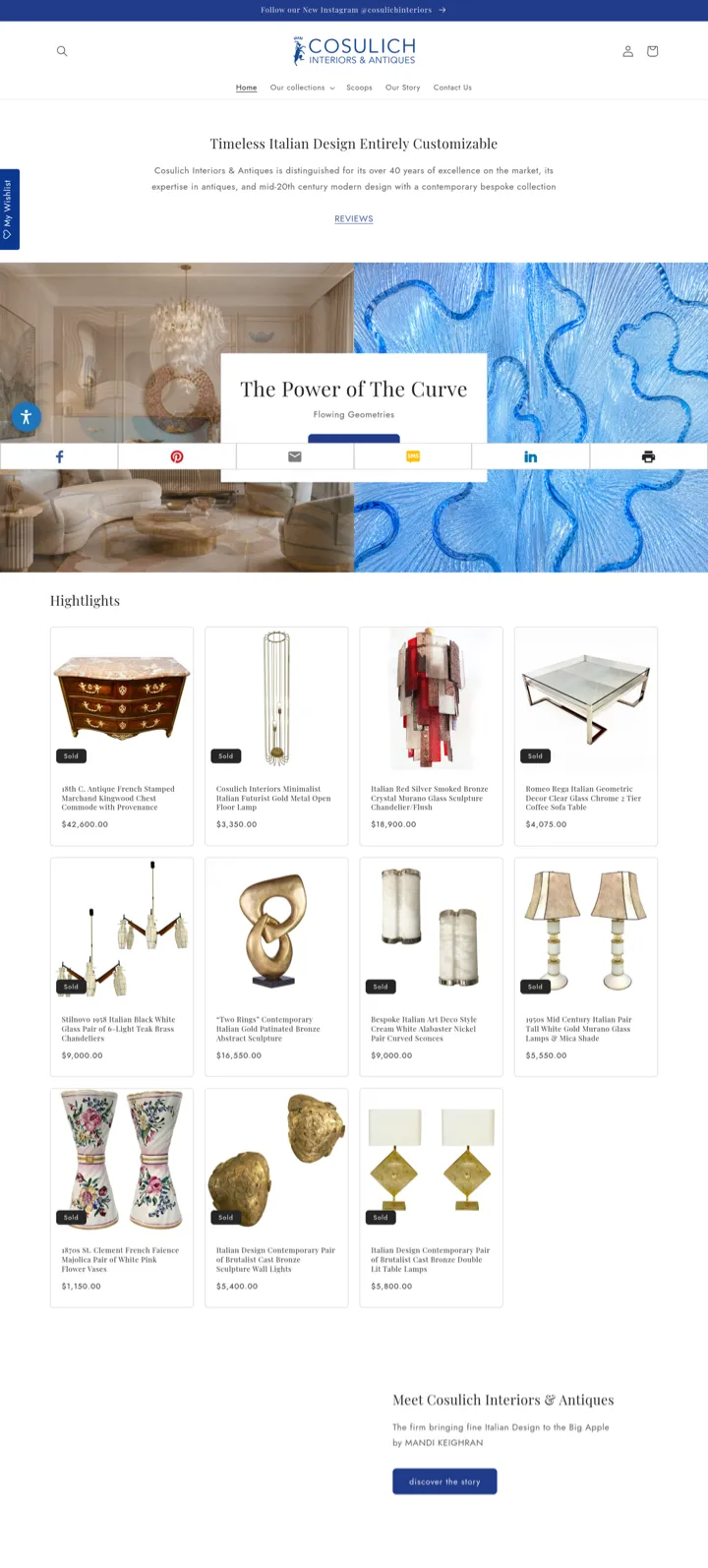 cosulichinteriors.com — full page