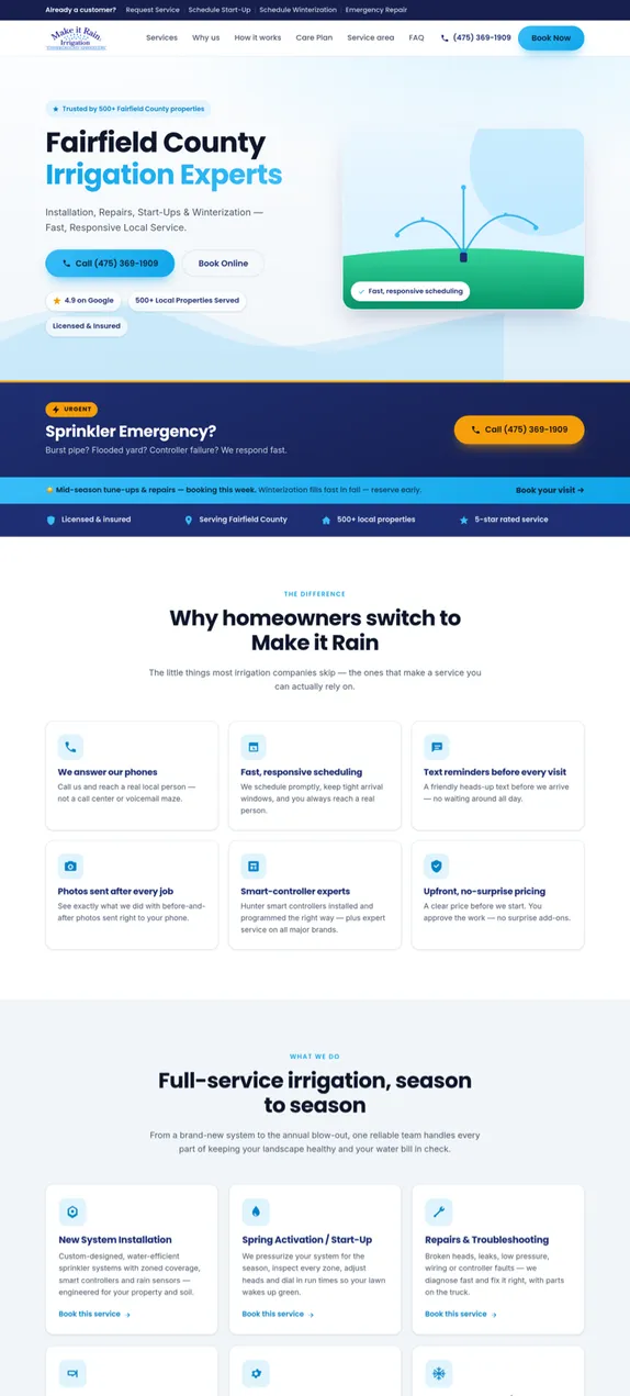 makeitrainct.com homepage
