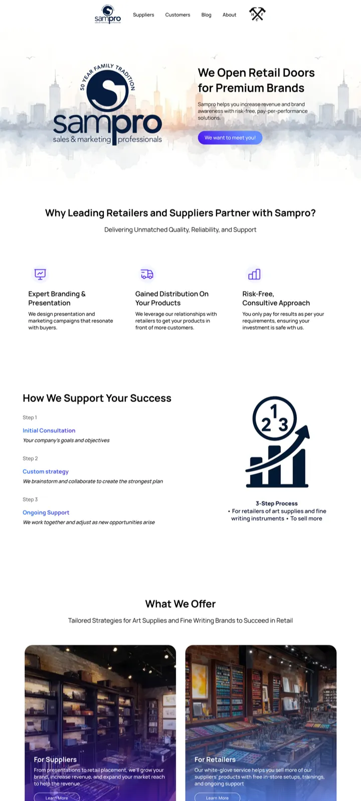 sampro.com — full page