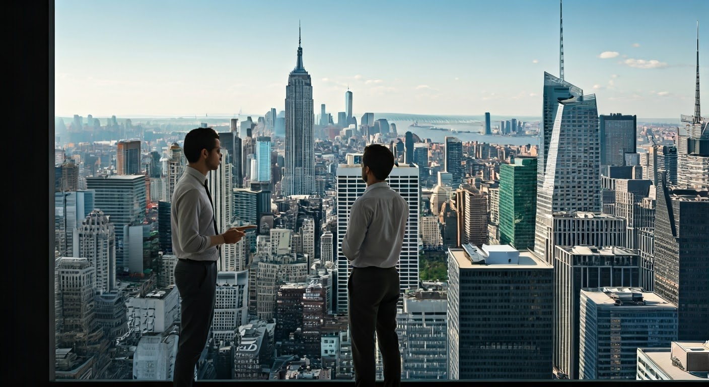 SEO professionals strategizing in NYC office.